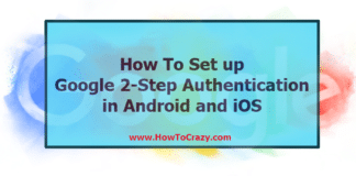 Google 2 Step Authentication