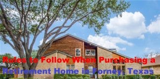 Rules to Follow When Purchasing a Retirement Home in Forney, Texas