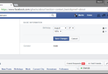 Facebook birthday change