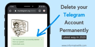 How to Delete Your Telegram Account permanently