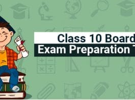 10th standard board exam preparation