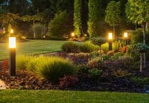 Garden with Lighting